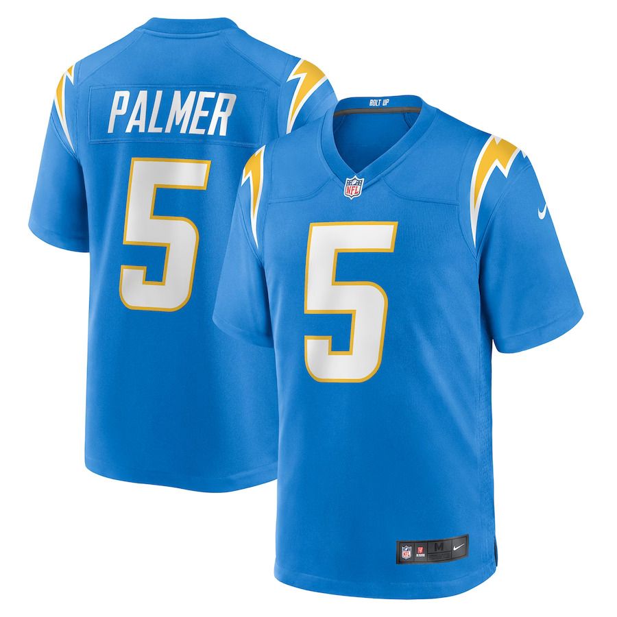 Men Los Angeles Chargers 5 Joshua Palmer Nike Powder Blue Game Player NFL Jersey